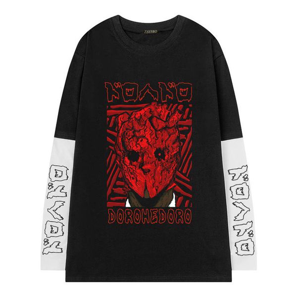 women's t-shirt dorohedoro fake two t-shirt men novelty t shirt long sleeve cotton anime manga shin black tshirt men's fashion uni, White
women's t-shirt dorohedoro fake two t-shirt men novelty t shirt long sleeve cotton anime manga shin black tshirt men's fashion uni, White
