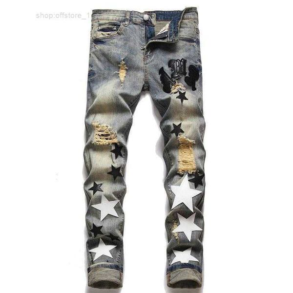 men's jeans european jean hombre letter star men embroidery patchwork ripped for trend brand motorcycle pant skinny zde8, Blue
men's jeans european jean hombre letter star men embroidery patchwork ripped for trend brand motorcycle pant skinny zde8, Blue