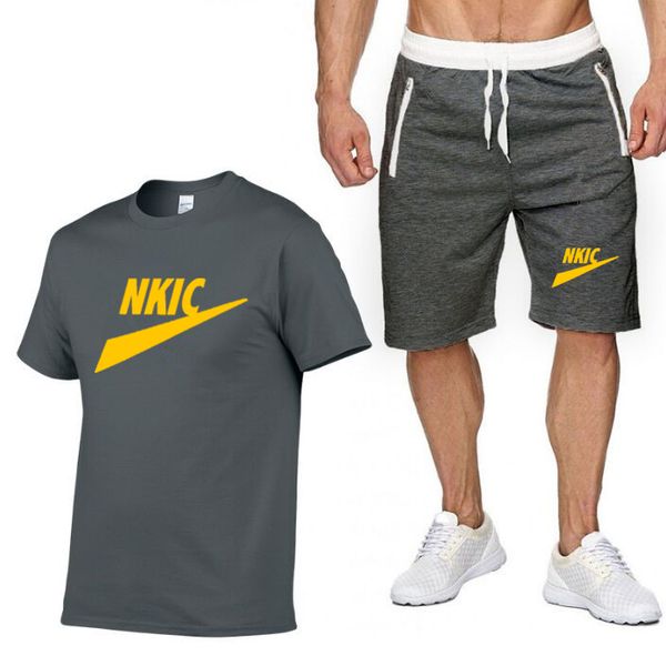 summer men's tracksuits fitness fashion men's casual sportswear suit oversized sports suit short sleeve t-shirt shorts 2 piece set, Gray
summer men's tracksuits fitness fashion men's casual sportswear suit oversized sports suit short sleeve t-shirt shorts 2 piece set, Gray