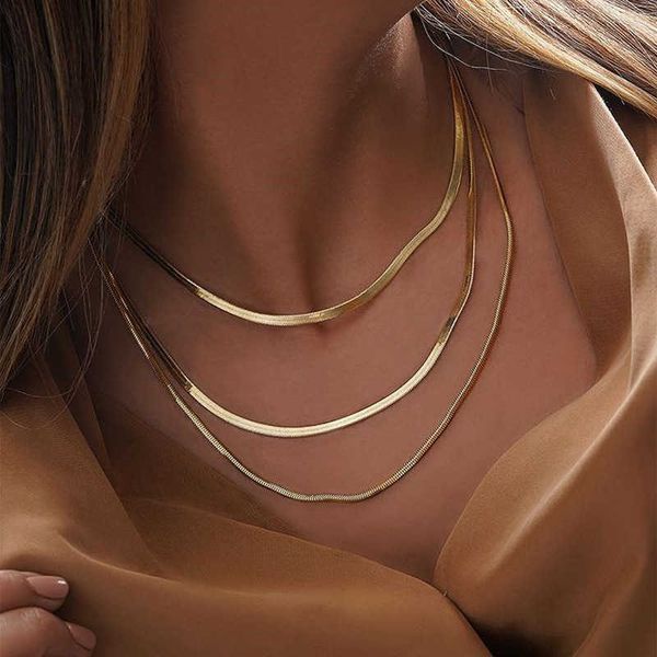 pendant s fashion vintage men women collar choker gold silver color flat snake chain necklace trendy jewelry 0206
pendant s fashion vintage men women collar choker gold silver color flat snake chain necklace trendy jewelry 0206