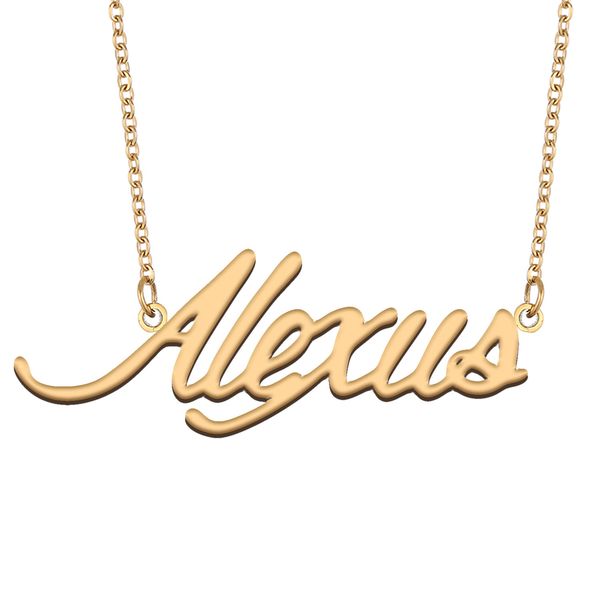 alexus name necklace personalized for women letter font tag stainless steel gold and silver customized nameplate necklace jewelry
alexus name necklace personalized for women letter font tag stainless steel gold and silver customized nameplate necklace jewelry