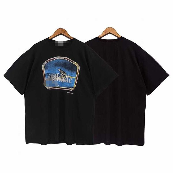 t shirts meichao rhude print high street basic short sleeve, White;black