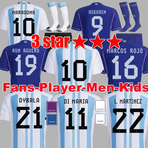 3 stars argentina soccer jerseys champion fans player version dybala martinez maradona de paul di maria world cup football shirt 2022 men wo, Black;yellow
3 stars argentina soccer jerseys champion fans player version dybala martinez maradona de paul di maria world cup football shirt 2022 men wo, Black;yellow