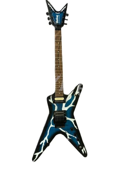 lvyyumiya custom shop dimebag blue electric guitar 22 frets black tremolo bridge
lvyyumiya custom shop dimebag blue electric guitar 22 frets black tremolo bridge