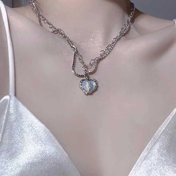 necklaces kpop fairy heart pendant necklace choker clavicle chain for women gothic y2k zircon wings egirl emo punk collares jewelry 0206, Silver
necklaces kpop fairy heart pendant necklace choker clavicle chain for women gothic y2k zircon wings egirl emo punk collares jewelry 0206, Silver