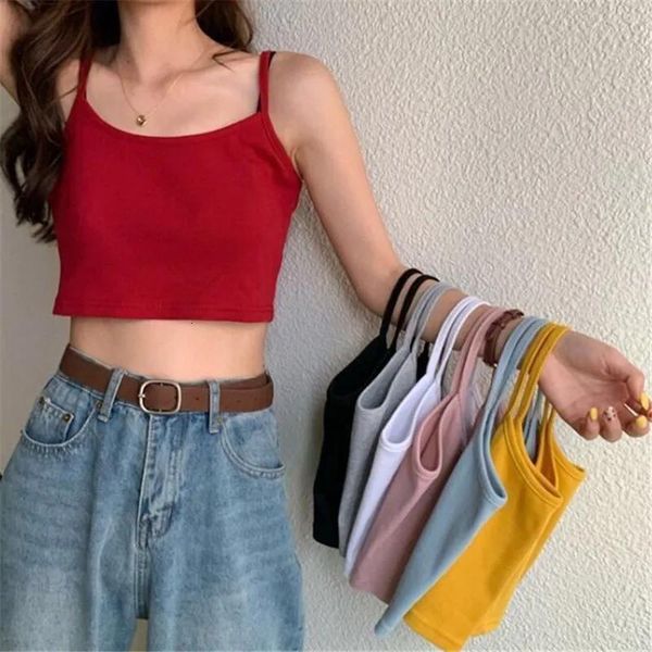 women's tanks cami black gray solid crop female casual tank vest sleeveless cool streetwear club high street 230105, White
women's tanks cami black gray solid crop female casual tank vest sleeveless cool streetwear club high street 230105, White