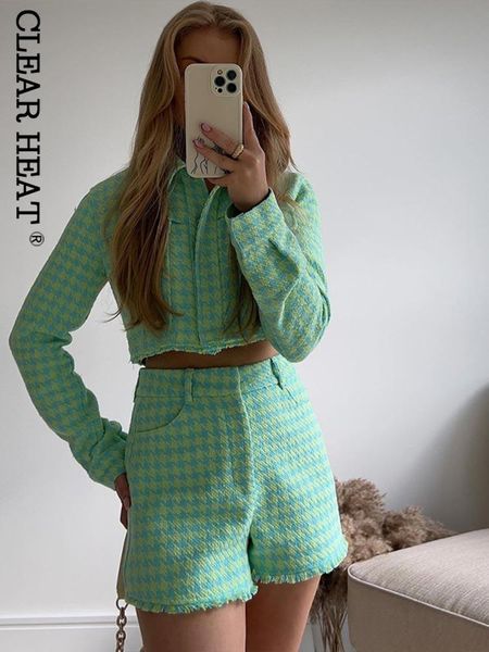women's two piece pants women casual plaid coat frayed hem shorts suits full sleeves cropped high waist shorts sets summer female fashi, White
women's two piece pants women casual plaid coat frayed hem shorts suits full sleeves cropped high waist shorts sets summer female fashi, White