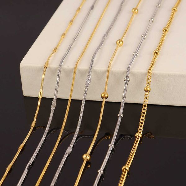pendant 316l stainless steel necklace for women men gold color round ball beads chain necklaces choker jewelry wholesale 0206, Silver
pendant 316l stainless steel necklace for women men gold color round ball beads chain necklaces choker jewelry wholesale 0206, Silver