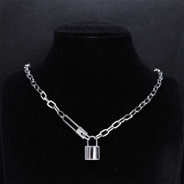 pendant hip hop lock stainless steel chain necklaces women/men silver color choker necklace jewelry acero inoxidable joyeria no17s06 0206
pendant hip hop lock stainless steel chain necklaces women/men silver color choker necklace jewelry acero inoxidable joyeria no17s06 0206