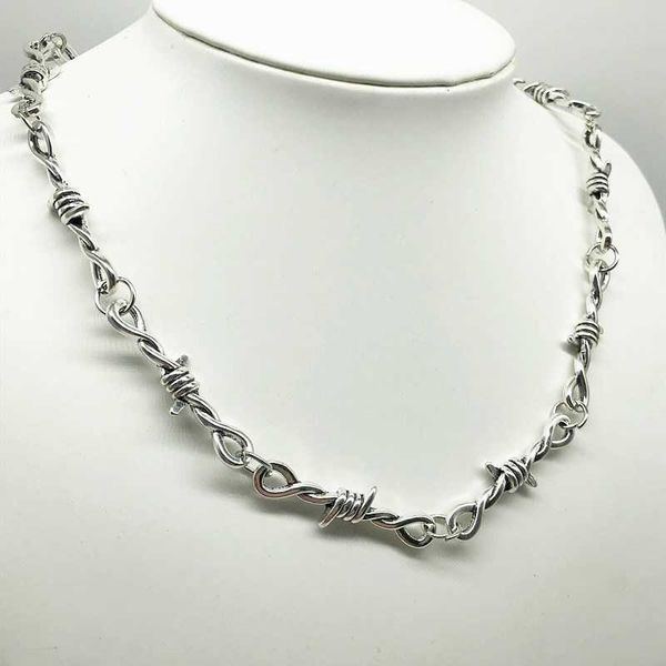 pendant necklaces small wire brambles iron necklace women hip-hop gothic punk style barbed wire little thorns chain choker gifts 0206, Silver
pendant necklaces small wire brambles iron necklace women hip-hop gothic punk style barbed wire little thorns chain choker gifts 0206, Silver
