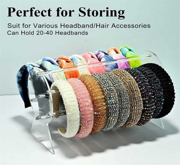 clear headband holder organizer acrylic hair accessory jewelry for chains bracelets necklaces storage display 2111055639992, Black
clear headband holder organizer acrylic hair accessory jewelry for chains bracelets necklaces storage display 2111055639992, Black