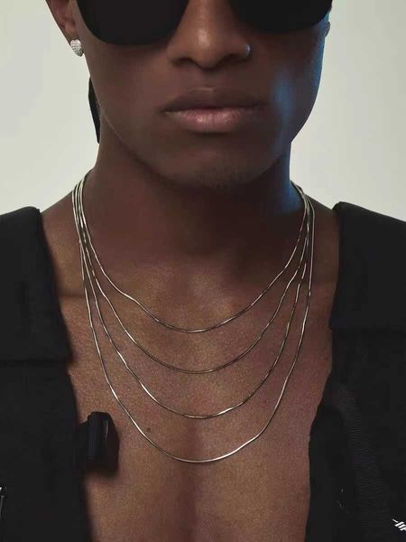 pendant s 1.5mm stainless steel snake bone chain for men women punk basic choker necklace hip hop men's street jewelry 0206, Silver
pendant s 1.5mm stainless steel snake bone chain for men women punk basic choker necklace hip hop men's street jewelry 0206, Silver