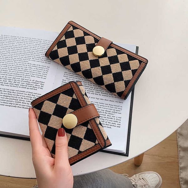 wallets wallet women's new personalized chessboard long canvas card clip multi-card pocket change wallet, Red;black
wallets wallet women's new personalized chessboard long canvas card clip multi-card pocket change wallet, Red;black