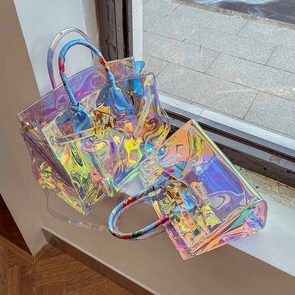 handbags platinum bag laser colorful transparent bag jelly bag large capacity handbag beach bag shoulder cross-body bag 230201
handbags platinum bag laser colorful transparent bag jelly bag large capacity handbag beach bag shoulder cross-body bag 230201