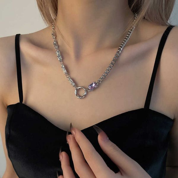pendant korean fashion sweet cool purple geometric rhinestone round short chains choker necklaces for girls women anniversary jewelry 0206, Silver
pendant korean fashion sweet cool purple geometric rhinestone round short chains choker necklaces for girls women anniversary jewelry 0206, Silver