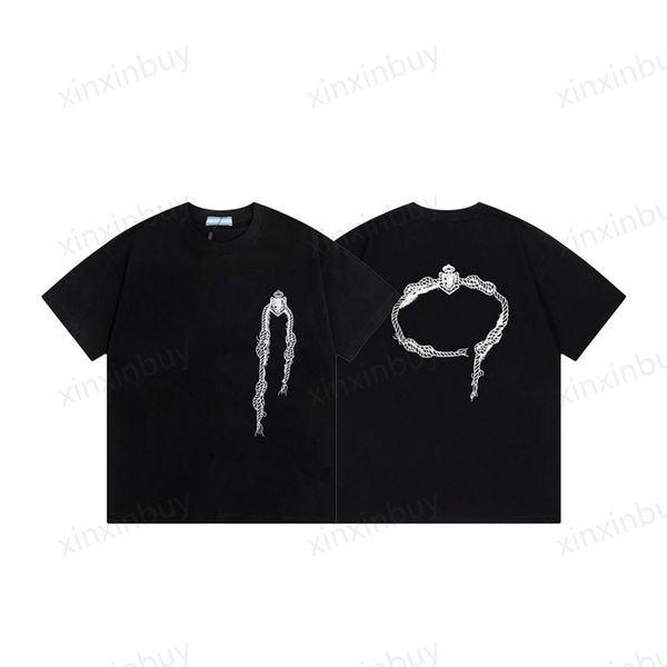 xinxinbuy men designer tee t shirt 23ss necklace print label letters short sleeve cotton women white black green blue m-2xl, Black;brown
xinxinbuy men designer tee t shirt 23ss necklace print label letters short sleeve cotton women white black green blue m-2xl, Black;brown