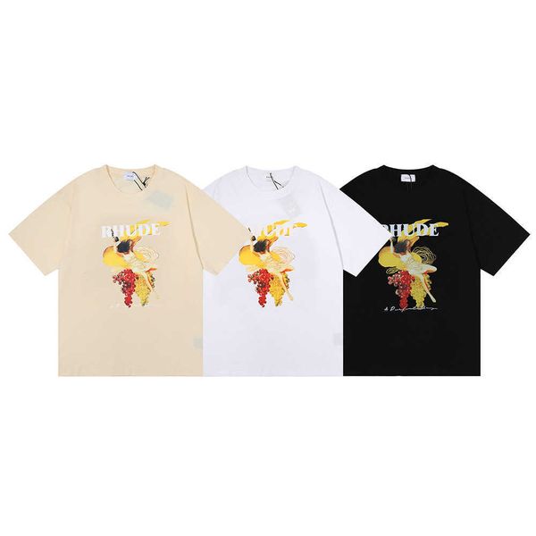 t shirts rhude a perfect day tee trendy high street loose men's and women's couple round neck short sleeve, White;black
t shirts rhude a perfect day tee trendy high street loose men's and women's couple round neck short sleeve, White;black