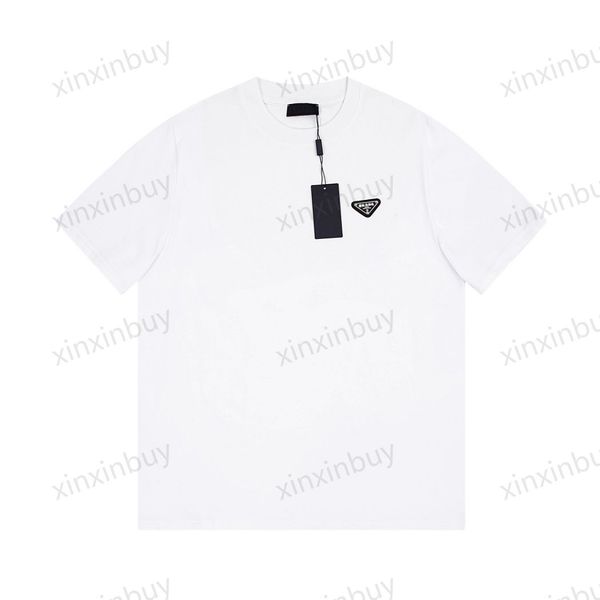 xinxinbuy men designer tee t shirt 23ss milan metal triangle label chest short sleeve cotton women white black gray s-2xl, Black;brown
xinxinbuy men designer tee t shirt 23ss milan metal triangle label chest short sleeve cotton women white black gray s-2xl, Black;brown
