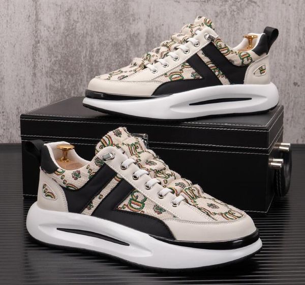designer mens platform shoes fashion sneakers breathable heightening luxury loafers round toe flats lace-up comfort party casual shoes, Black
designer mens platform shoes fashion sneakers breathable heightening luxury loafers round toe flats lace-up comfort party casual shoes, Black