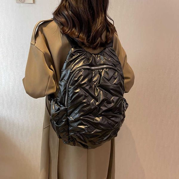 backpack pleated backpack new winter down women's versatile fashion mummy bag space cotton
backpack pleated backpack new winter down women's versatile fashion mummy bag space cotton