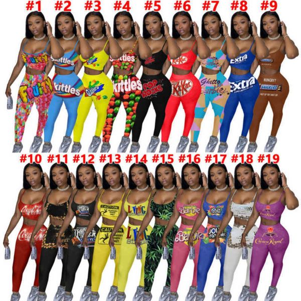 women tracksuits fashion print sling vest pencil pants outfits ladies new casual t shirt trousers jogging suits sportwear, White
women tracksuits fashion print sling vest pencil pants outfits ladies new casual t shirt trousers jogging suits sportwear, White