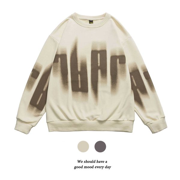men's day fashion phantom letter print pullover sweater men's and women's street outdoor loose casual fashion, Black
men's day fashion phantom letter print pullover sweater men's and women's street outdoor loose casual fashion, Black