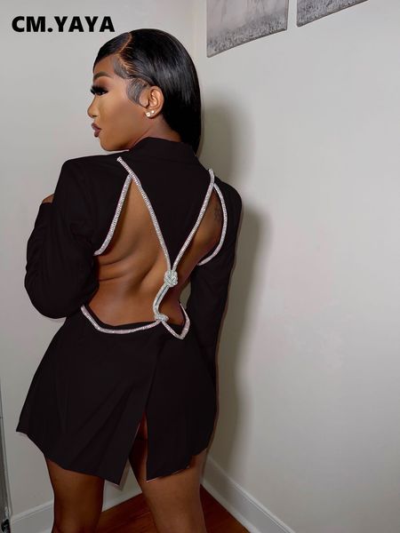 women's suits blazers cm yaya women elegant cutout long sleeve one button notched neck blazer street ins splicing outfits 230105, White;black
women's suits blazers cm yaya women elegant cutout long sleeve one button notched neck blazer street ins splicing outfits 230105, White;black