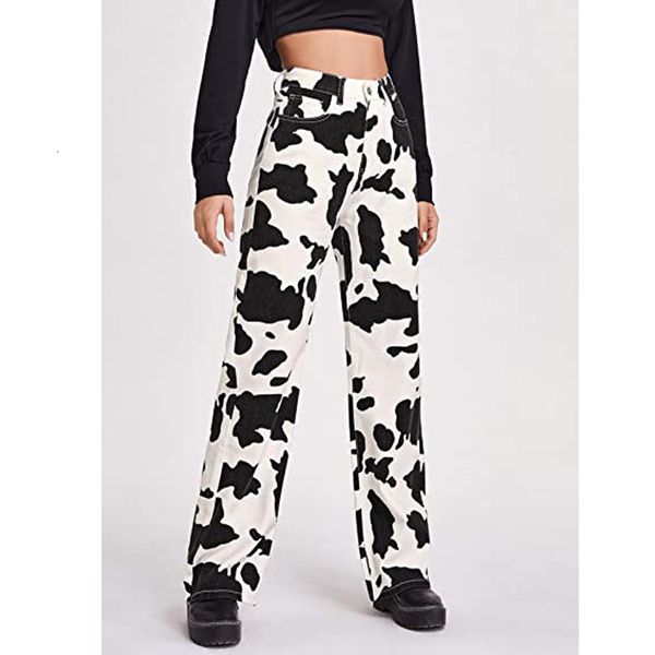 women's jeans female straight korean style casual wild cow skin pattern high waist trendy trousers for daily streetwear all seasons 230, Blue
women's jeans female straight korean style casual wild cow skin pattern high waist trendy trousers for daily streetwear all seasons 230, Blue