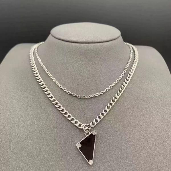 womens mens luxury designer necklace chain fashion jewelry black white p triangle pendant design party silver hip hop punk men necklaces nam
womens mens luxury designer necklace chain fashion jewelry black white p triangle pendant design party silver hip hop punk men necklaces nam