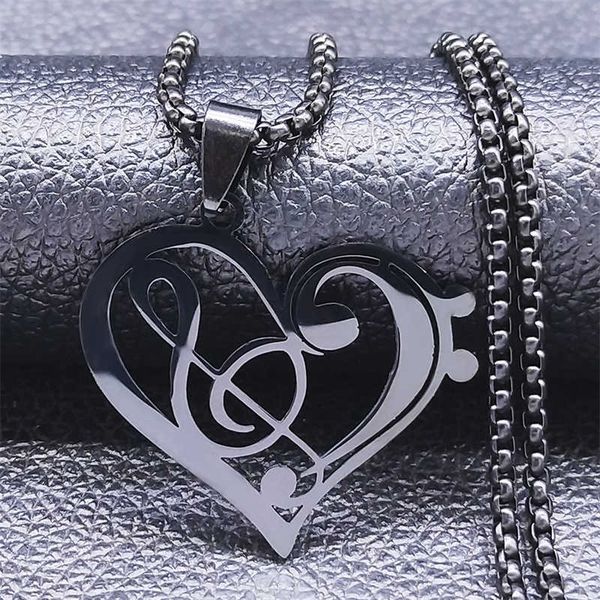 pendant s hip hop infinity love music note heart of treble and bass clef stainless steel women necklace jewelry colliers n1147s06 0206, Silver
pendant s hip hop infinity love music note heart of treble and bass clef stainless steel women necklace jewelry colliers n1147s06 0206, Silver
