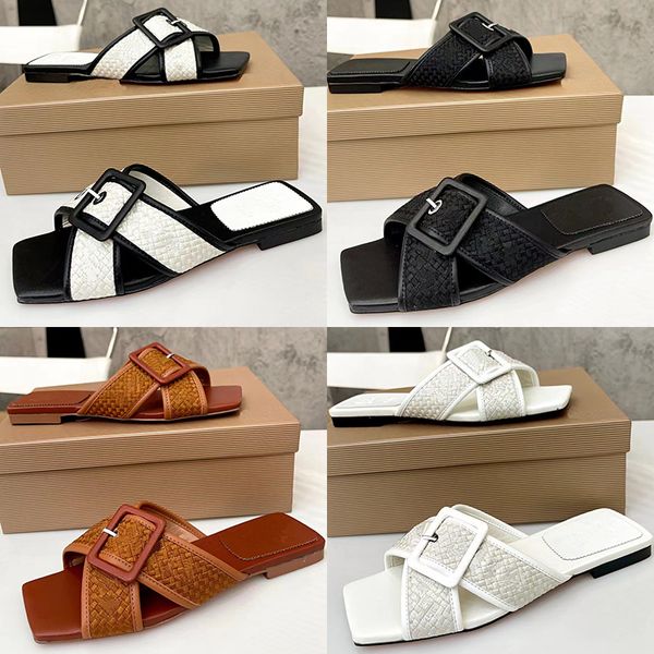 women flat cross buckle slippers for summer casual wear 100% leather beach heel sandal plaid decor black/white/reddish brown custom writting
women flat cross buckle slippers for summer casual wear 100% leather beach heel sandal plaid decor black/white/reddish brown custom writting