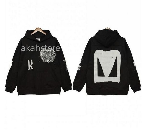 men's rhudes hoodies monogrammed washcloth embroidered american high street blouse for men and women, Black
men's rhudes hoodies monogrammed washcloth embroidered american high street blouse for men and women, Black