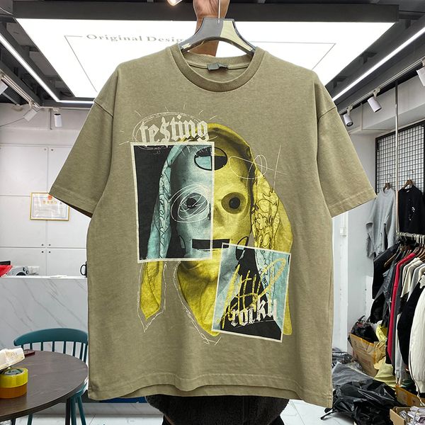 23ss tee t shirt washed heavy fabric vintage men's plus tees women quality t-shirt top, Black;brown
23ss tee t shirt washed heavy fabric vintage men's plus tees women quality t-shirt top, Black;brown