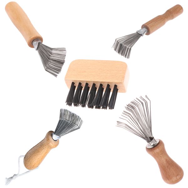 wooden hair brushes cleaner delicate cleaning removable comb cleaner tool hair brush handle embeded tool, Silver
wooden hair brushes cleaner delicate cleaning removable comb cleaner tool hair brush handle embeded tool, Silver