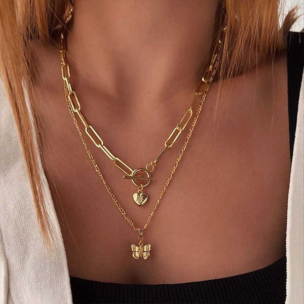 pendant vintage gold multi layer for women punk butterfly pearl chain necklaces coin choker wedding party fashion jewelry 0206, Silver
pendant vintage gold multi layer for women punk butterfly pearl chain necklaces coin choker wedding party fashion jewelry 0206, Silver