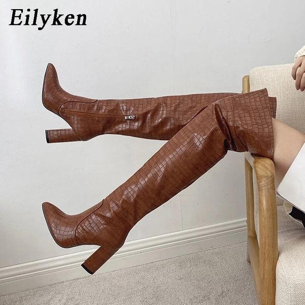 boots eilyken 2023 winter pattern women fashion pointed toe zip thick high heels cowboy western over the knee shoes 230208, Black
boots eilyken 2023 winter pattern women fashion pointed toe zip thick high heels cowboy western over the knee shoes 230208, Black