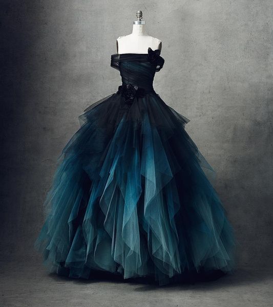 party dresses blue ombre tulle ball gown dark prom halloween long lush layered evening women 230208, White;black
party dresses blue ombre tulle ball gown dark prom halloween long lush layered evening women 230208, White;black