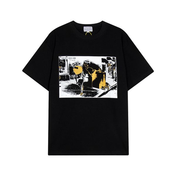 23ss vintage printing t shirt men's plus tees women cotton tee summer, Black;brown
23ss vintage printing t shirt men's plus tees women cotton tee summer, Black;brown