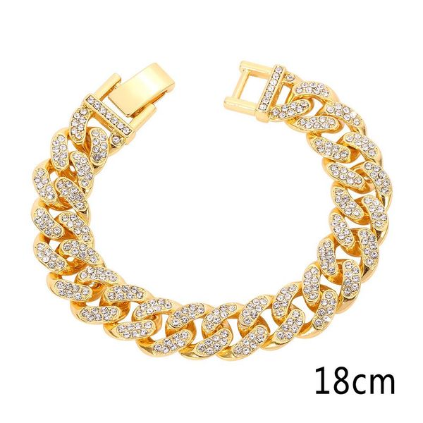 18cm hip hop double row tennis bracelet chain drilling cuba inlaid diamond bracelet real 18k gold silver plated men's tennis chain brac, Golden;silver
18cm hip hop double row tennis bracelet chain drilling cuba inlaid diamond bracelet real 18k gold silver plated men's tennis chain brac, Golden;silver