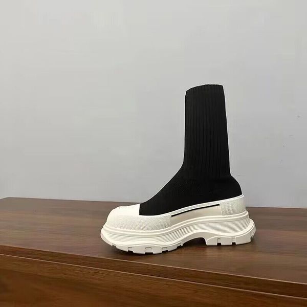 2023 boots women vamp design fashion elastic shoes mixed colors thick bottom couple shoe spring and autumn, Black
2023 boots women vamp design fashion elastic shoes mixed colors thick bottom couple shoe spring and autumn, Black