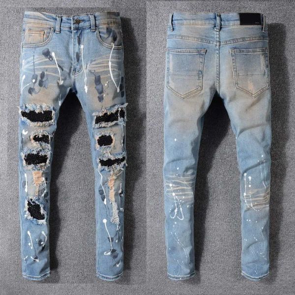 2022 new arrivals amirs mens luxury designer denim jeans holes trousers jean coolguy biker pants man clothing #523 ucq, Blue
2022 new arrivals amirs mens luxury designer denim jeans holes trousers jean coolguy biker pants man clothing #523 ucq, Blue