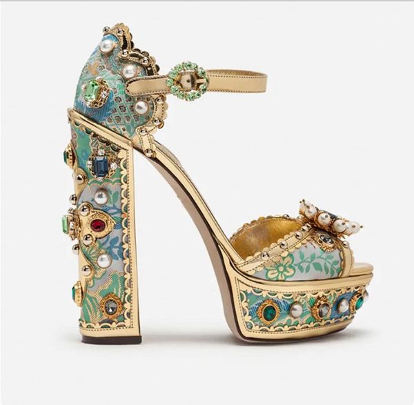 fashion rhinestone crystal sandals women high chunky heel platform gladiators leather lady pumps, Black
fashion rhinestone crystal sandals women high chunky heel platform gladiators leather lady pumps, Black