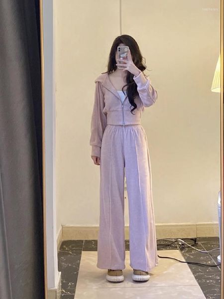 women's two piece pants 2023 spring and autumn leisure sports suit women's western-style fashion hooded high-waisted wide-leg two-, White
women's two piece pants 2023 spring and autumn leisure sports suit women's western-style fashion hooded high-waisted wide-leg two-, White