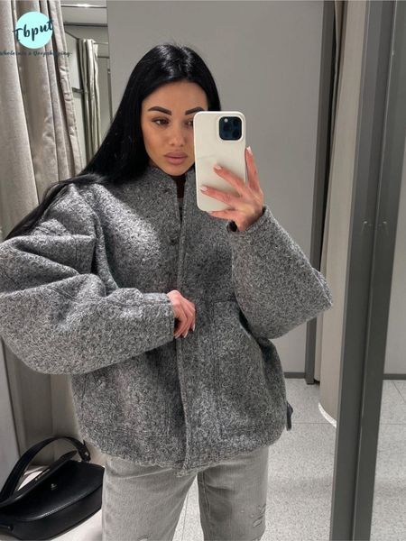 women s jackets bombers grey with buttons long sleeve coat 2023 spring winter female warm pockets outwear traf 230208, Black;brown
women s jackets bombers grey with buttons long sleeve coat 2023 spring winter female warm pockets outwear traf 230208, Black;brown
