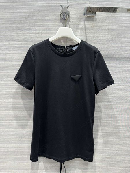 womens designer t-shirts chest logo decoration behind strap design brand t-shirt cotton fabric loose version fashion slim essential t shirt, White
womens designer t-shirts chest logo decoration behind strap design brand t-shirt cotton fabric loose version fashion slim essential t shirt, White
