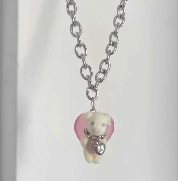 pendant necklaces harajuku y2k jewelry sweet cool cartoon bear love heart neckles for women girls korean cute animal neckle gifts y2302, Silver
pendant necklaces harajuku y2k jewelry sweet cool cartoon bear love heart neckles for women girls korean cute animal neckle gifts y2302, Silver