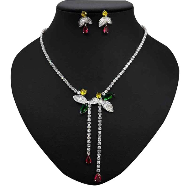 women gift designer jewelry dress wedding accessories bridesmaid party flower necklace earrings set birthday valentine's day mother, White
women gift designer jewelry dress wedding accessories bridesmaid party flower necklace earrings set birthday valentine's day mother, White