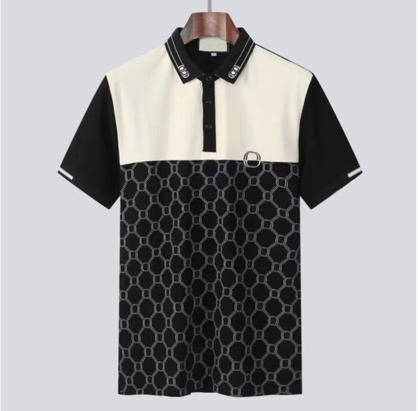 new men's polos luxury designer collar short sleeves cotton shirt men top, White;black
new men's polos luxury designer collar short sleeves cotton shirt men top, White;black