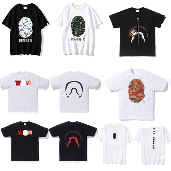 t shirts designer shark mens designer short sleeves, ape logo japanese brand t shits women letters polo for men and women, size., White;black
t shirts designer shark mens designer short sleeves, ape logo japanese brand t shits women letters polo for men and women, size., White;black
