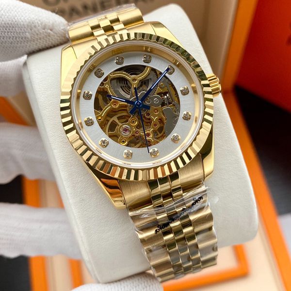 watch mens watch hollow diamond wristwatch automatic mechanical watches for men gold watchs stainless steel strap waterproof montre de luxe, Slivery;brown
watch mens watch hollow diamond wristwatch automatic mechanical watches for men gold watchs stainless steel strap waterproof montre de luxe, Slivery;brown